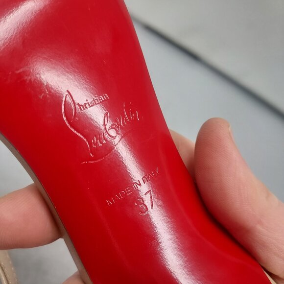 CHRISTIAN LOUBOUTIN Rosalie Strass Nude Strappy Heel Sandal - Picture 4 of 14